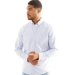 Hot Herre Classic Oxford Langærmet shirts Blå T-Shirts, Poloer Og Skjorter·Skjorter