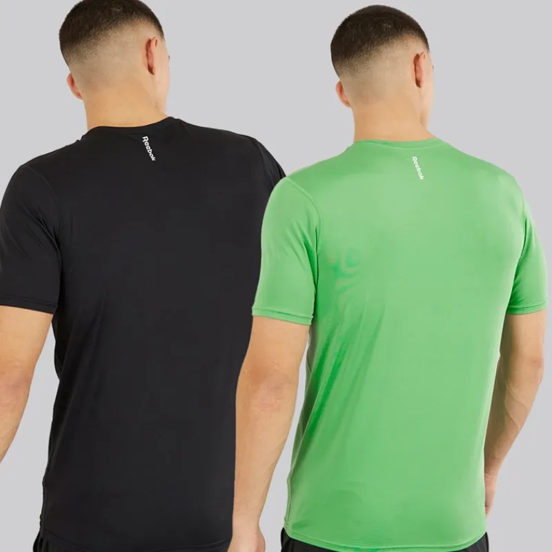 Hot Herre Clyde Performance To Pak T-Shirts Sort/Upgrade Grøn Træning|T-Shirts Og Undertrøjer