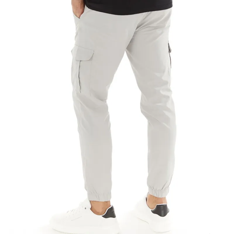 Hot Herre Combat Tech Cargo Bukser Lysegrå Jeans Og Bukser·Cargobukser|Jeans Og Bukser·Bukser