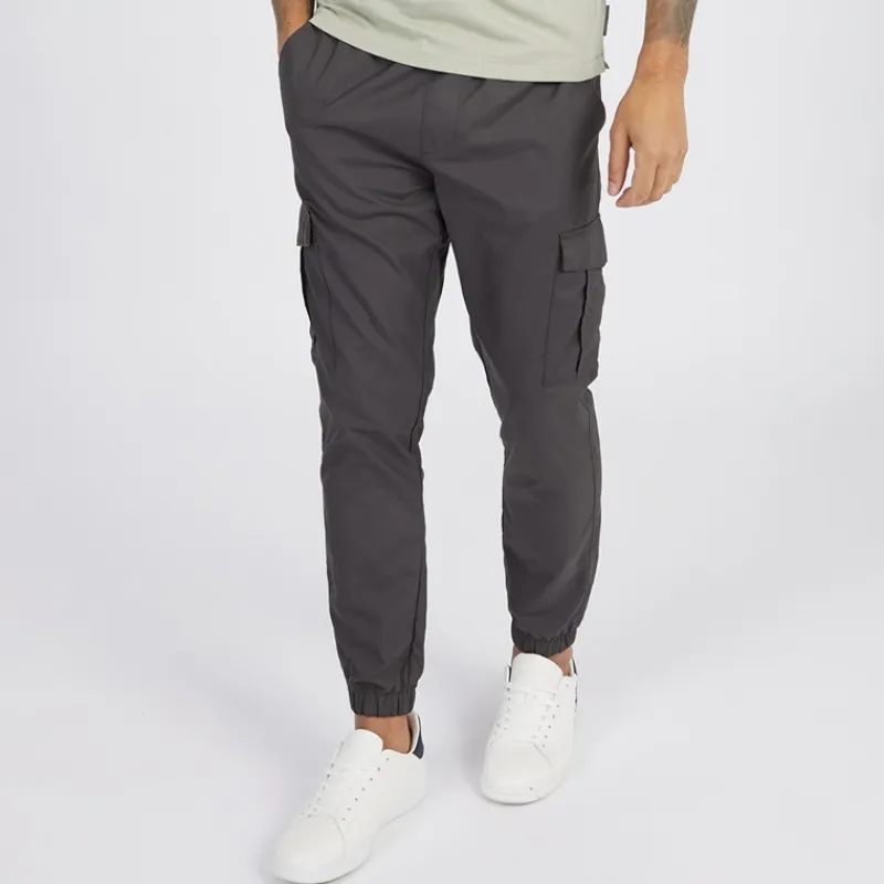 Outlet Herre Combat Tech Cargo Bukser Antracit Jeans Og Bukser·Cargobukser|Jeans Og Bukser·Bukser
