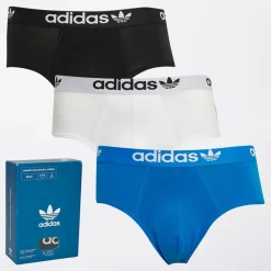 Herre Comfort Flex 3-Stripes Tre Pak Underbukser Sort/Blå/Hvid Undertøj Og Sokker|Multipakker·Undertøj