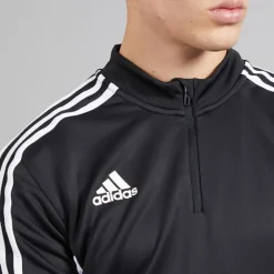 Clearance Herre Condivo 22 1/​4 lynlås træningstop Sort/​Hvid Træning|T-Shirts Og Undertrøjer