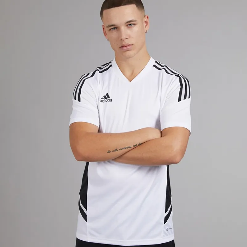 Best Herre Condivo 22 T-shirt Hvid/Sort Træning|T-Shirts Og Undertrøjer