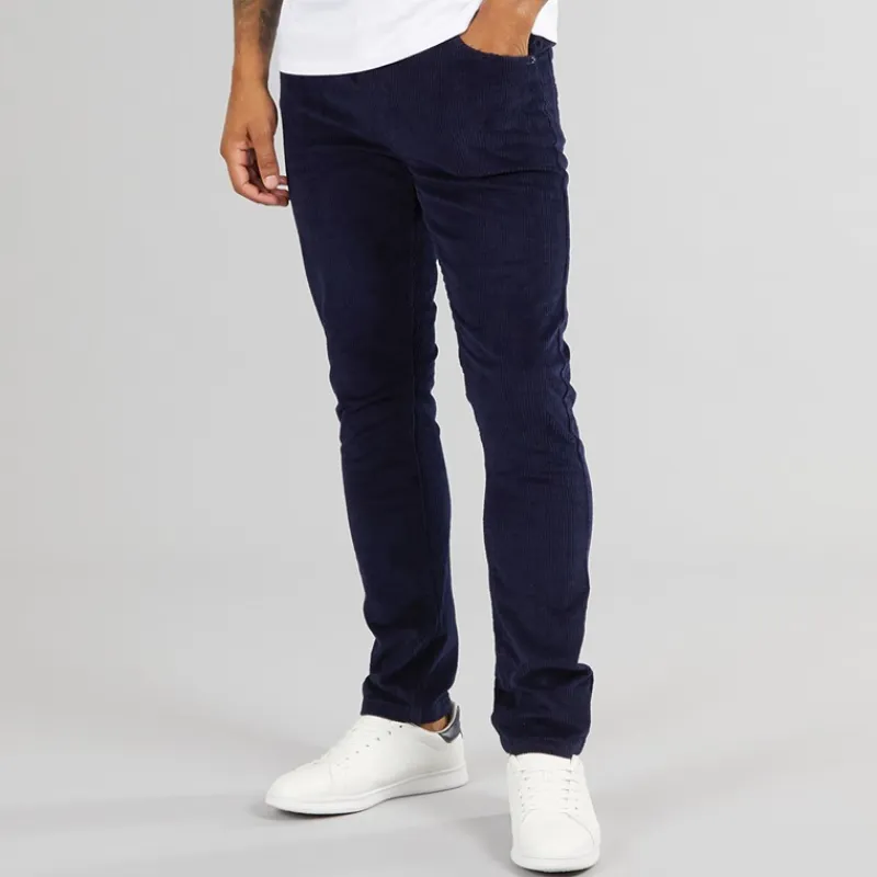 Online Herre Cordsome Bukser Marineblå Jeans Og Bukser·Bukser