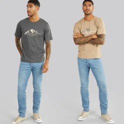 Sale Herre Cover Mountain To Pak T-shirts Asfalt/Silver Mink T-Shirts, Poloer Og Skjorter·Multipakker|Multipakker·T-Shirts Og Undertrøjer