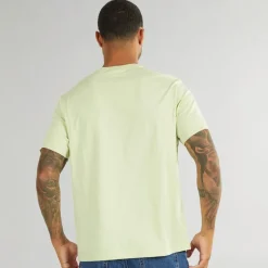 Outlet Herre Curve Varsity Log T-Shirt Aloe Wash T-Shirts, Poloer Og Skjorter·T-Shirts Og Undertrøjer
