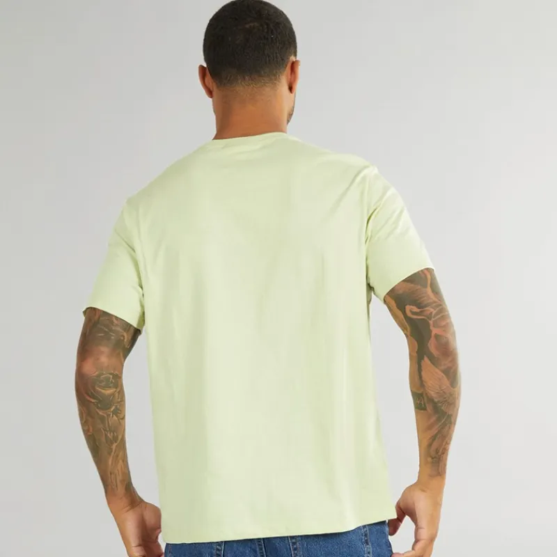 Outlet Herre Curve Varsity Log T-Shirt Aloe Wash T-Shirts, Poloer Og Skjorter·T-Shirts Og Undertrøjer