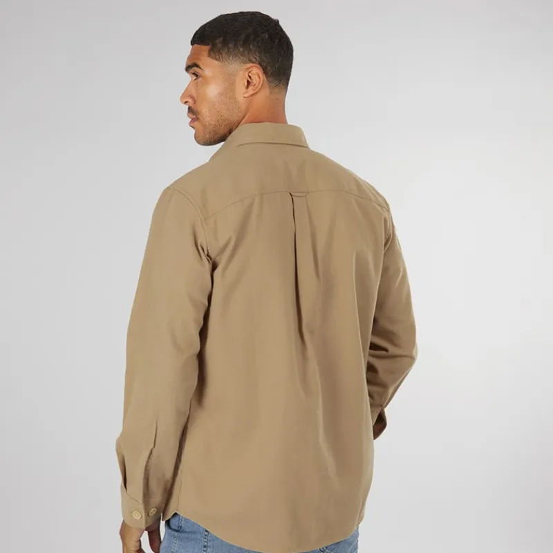 Clearance Herre Dean Ensfarvet Overshirt Stentøj T-Shirts, Poloer Og Skjorter·Skjorter|Jakker Og Frakker·Jakker Og Frakker