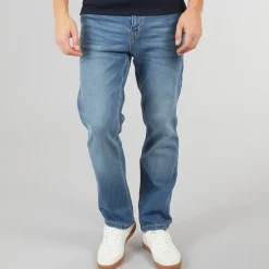 New Herre Detendu Afslappet Pasform Jeans Mellem Vask Jeans Og Bukser·Jeans