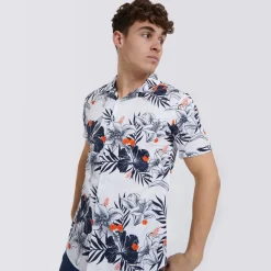 Outlet Herre Dishan Skjorter med korte ærmer Hvid T-Shirts, Poloer Og Skjorter·Skjorter