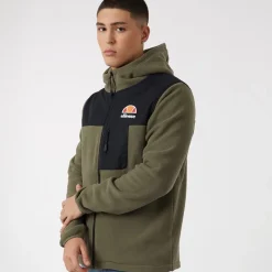Online Herre Drago Fleecejakke med hætte Khaki Jakker Og Frakker|Hættetrøjer Og Sweatshirts·Fleecetøj
