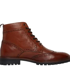 Discount Herre Duke Læder Brogue Støvler Brun Støvler|Støvler