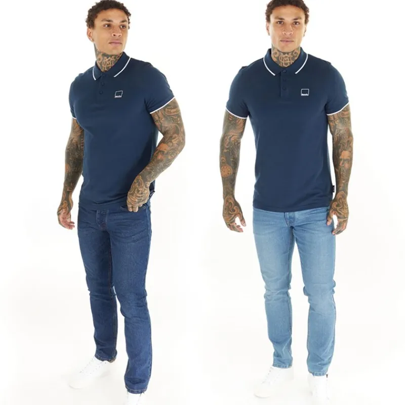 New Herre Eddie To-pak Slim Fit Jeans Mørk Indigo Vask / Mellem Blå Vask Jeans Og Bukser·Slim Jeans|Jeans Og Bukser·Jeans