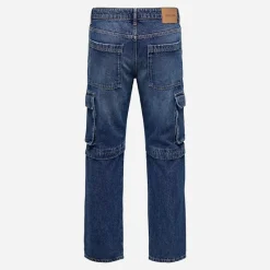 New Herre Edge Lige Jeans Dark Blue Denim Jeans Og Bukser·Jeans Med Lige Ben|Jeans Og Bukser·Jeans