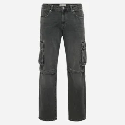 Online Herre Edge Lige Jeans Dark Grey Denim Jeans Og Bukser·Jeans Med Lige Ben|Jeans Og Bukser·Jeans