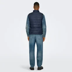 New Herre Edge Lige Jeans Medium Blue Denim Jeans Og Bukser·Jeans Med Lige Ben|Jeans Og Bukser·Jeans