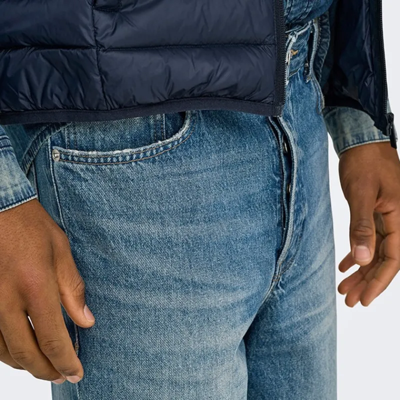 New Herre Edge Lige Jeans Medium Blue Denim Jeans Og Bukser·Jeans Med Lige Ben|Jeans Og Bukser·Jeans