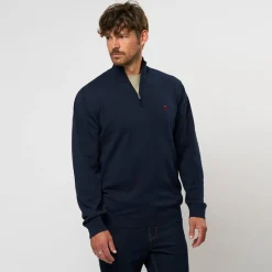 Discount Herre Eli Strik Sweater Dark Sapphire Trøjer Og Cardigans·Trøjer