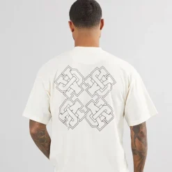 New Herre Emblem T-shirt Off White T-Shirts, Poloer Og Skjorter·T-Shirts Og Undertrøjer