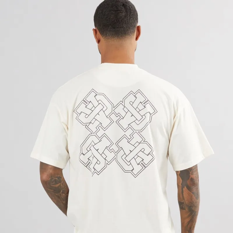 New Herre Emblem T-shirt Off White T-Shirts, Poloer Og Skjorter·T-Shirts Og Undertrøjer