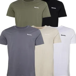 New Herre Envoy Fem-pak T-shirts Sort/​Lyse Khaki/​Hvid/​Sten/​Stålgrå T-Shirts, Poloer Og Skjorter·Multipakker|Multipakker·T-Shirts Og Undertrøjer