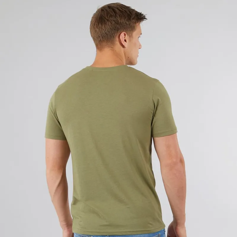 New Herre Envoy Fem-pak T-shirts Sort/Lyse Khaki/Hvid/Sten/Stålgrå T-Shirts, Poloer Og Skjorter·Multipakker|Multipakker·T-Shirts Og Undertrøjer