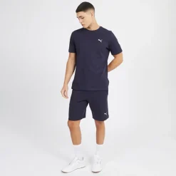 Outlet Herre Essentials Lille Logo Fleece Shorts Ny Blå Marine Shorts Og Badetøj·Sport Shorts|Shorts