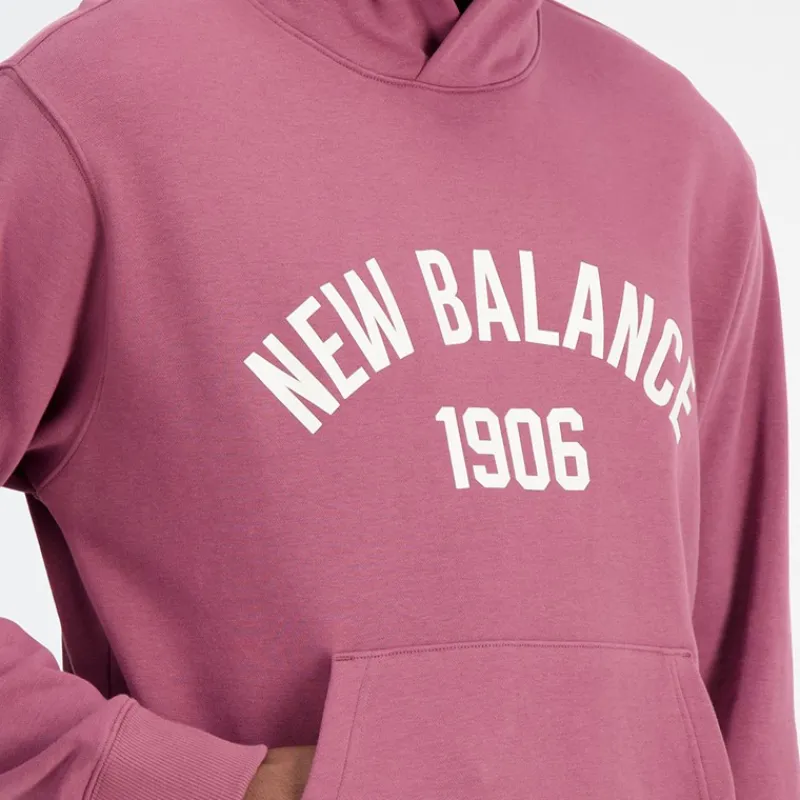 Sale Herre Essentials Varsity Fleece Hættetrøje Vasket Burgundy Træning|T-Shirts Og Undertrøjer