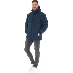 Outlet Herre Farsley Vandtæt Foret Jakke Navy Udendørs|Jakker Og Frakker