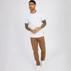 New Herre 3 Farver Ringer T-Shirt Hvid T-Shirts, Poloer Og Skjorter·T-Shirts Og Undertrøjer