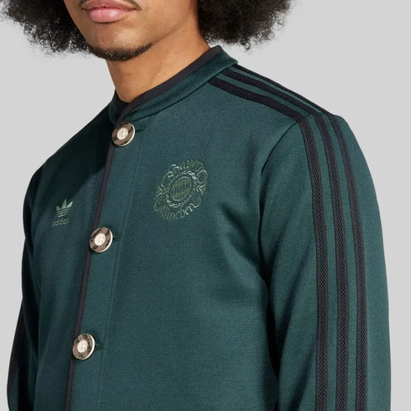 Best Herre FCB FC Bayern München Autentisk Janker Shadow Green Træning|T-Shirts Og Undertrøjer