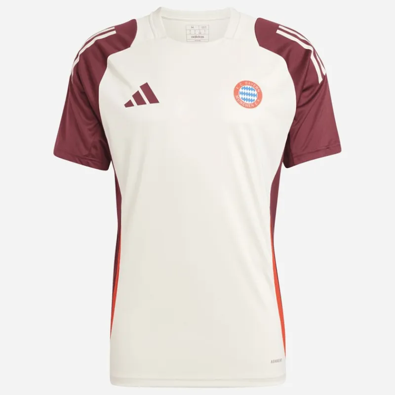 Hot Herre FCB FC Bayern München Champions League Træningstrøje Linen/Shadow Red Træning|T-Shirts Og Undertrøjer