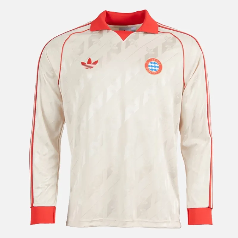 Sale Herre FCB FC Bayern München Langærmet Retro Trøje Linen Træning|T-Shirts Og Undertrøjer