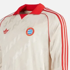 Sale Herre FCB FC Bayern München Langærmet Retro Trøje Linen Træning|T-Shirts Og Undertrøjer