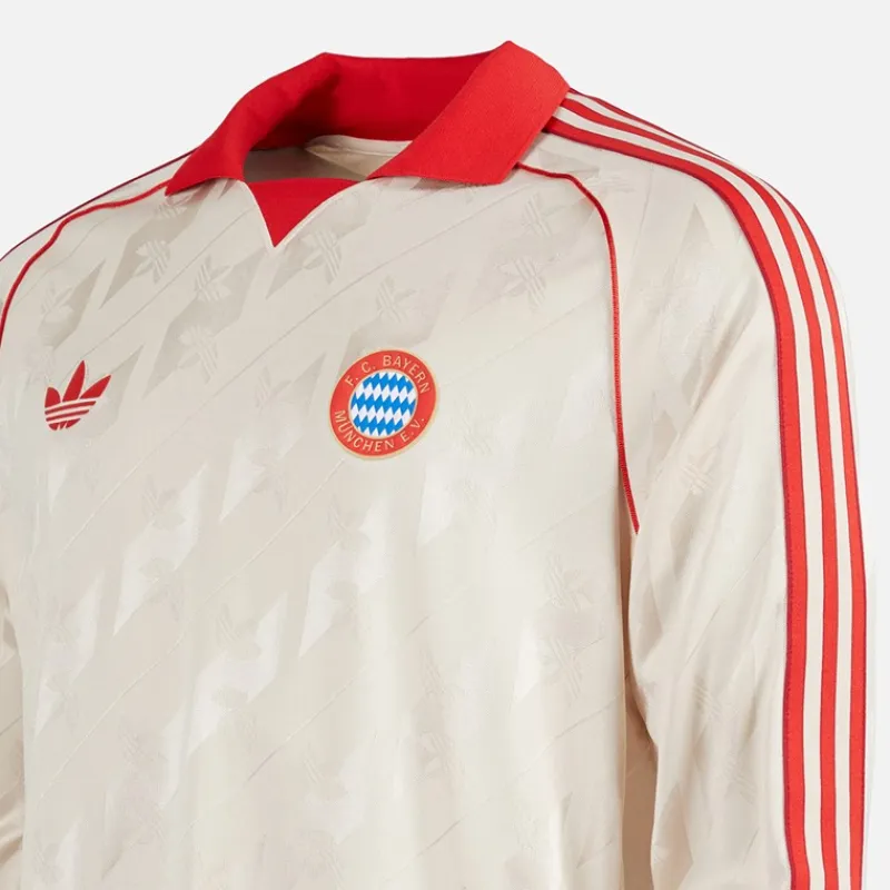 Sale Herre FCB FC Bayern München Langærmet Retro Trøje Linen Træning|T-Shirts Og Undertrøjer