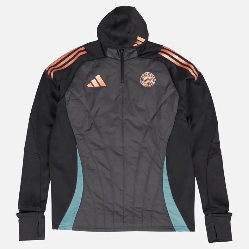 Hot Herre FCB Fc Bayern München Vinter Træningstop Sort Træning|T-Shirts Og Undertrøjer