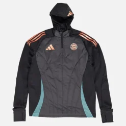 Hot Herre FCB Fc Bayern München Vinter Træningstop Sort Træning|T-Shirts Og Undertrøjer