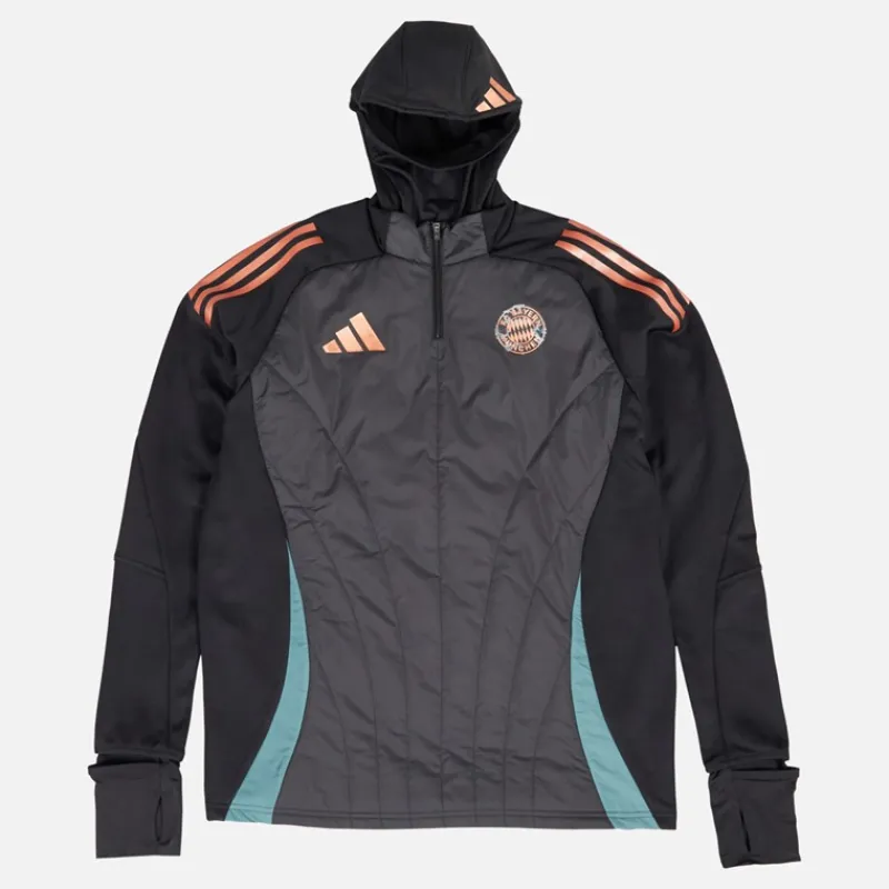 Hot Herre FCB Fc Bayern München Vinter Træningstop Sort Træning|T-Shirts Og Undertrøjer