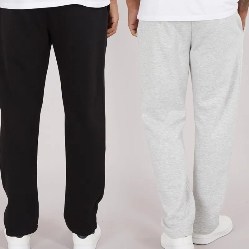 Outlet Herre FC To Pak Åben Joggingbukser Sort / Lysegrå Melering Jeans Og Bukser·Joggingbukser|Træningsdragter Og Joggingbukser·Joggingbukser