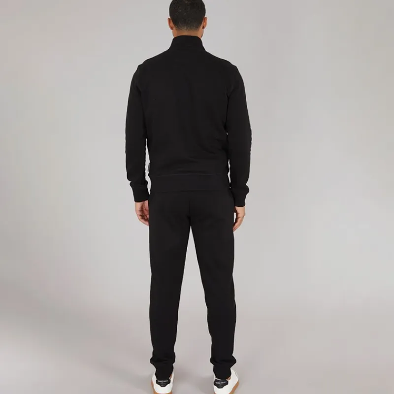 Online Herre FC 1 / 2 Zip Træningsdragt Sort Træningsdragter Og Joggingbukser·Træningsdragter