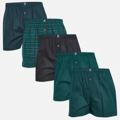 Best Herre Fem Pak Vævede Boksershorts Multi 3 Multipakker·Undertøj|Undertøj, Sokker Og Nattøj·Boxer Shorts