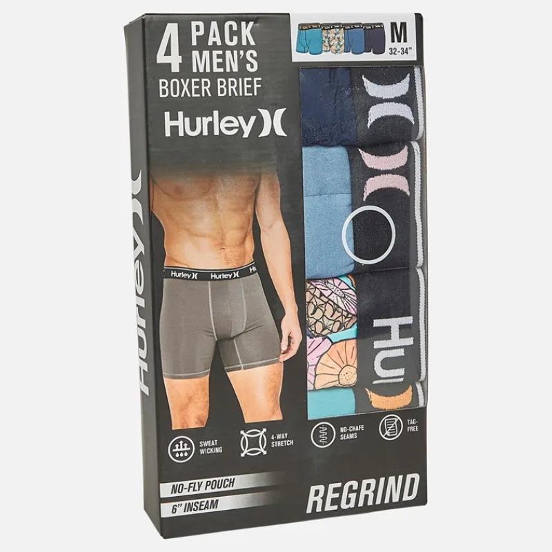 Clearance Herre fire pak boxershorts marineblå/lyseblå Multipakker·Undertøj|Undertøj, Sokker Og Nattøj·Boxer Shorts