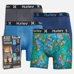 Discount Herre Fire Pakke Regrind Boxer Briefs Lyseblå Multipakker·Undertøj|Undertøj, Sokker Og Nattøj·Boxer Shorts