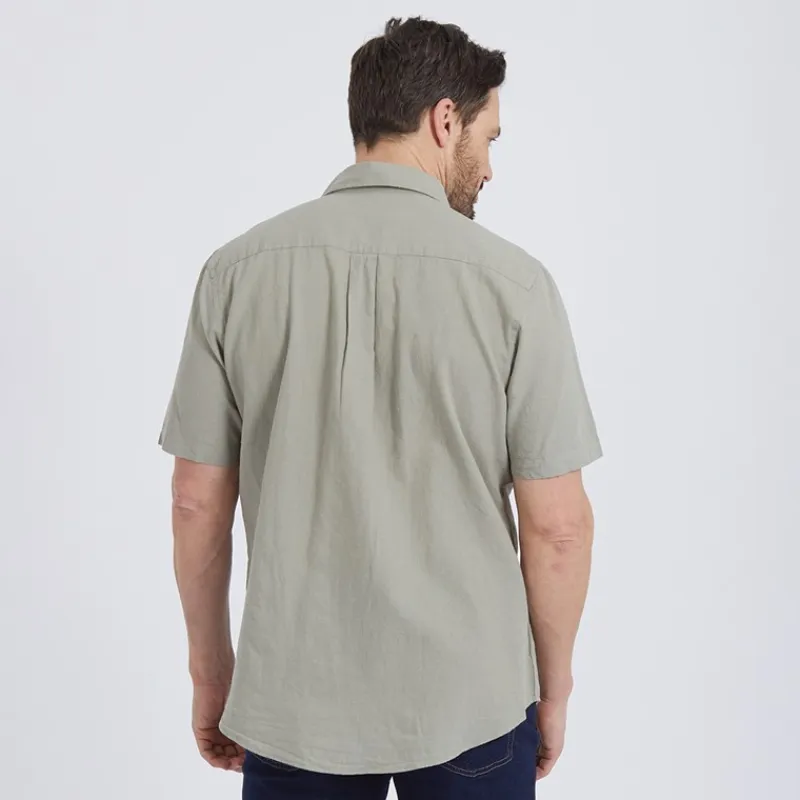 Sale Herre Fort Worth Skjorter med korte ærmer kakigrøn T-Shirts, Poloer Og Skjorter·Skjorter