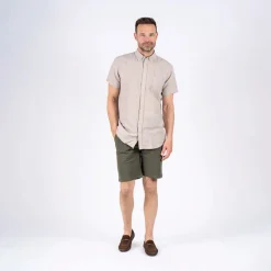 Clearance Herre Frey Kortærmet Skjorte Ultra Let Sand T-Shirts, Poloer Og Skjorter·Skjorter