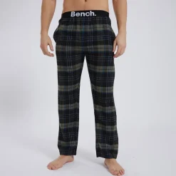 Outlet Herre Gesho Flannel Check Lounge Bukser Sort/Kaki/Blå/Hvid Check Undertøj, Sokker Og Nattøj·Nattøj