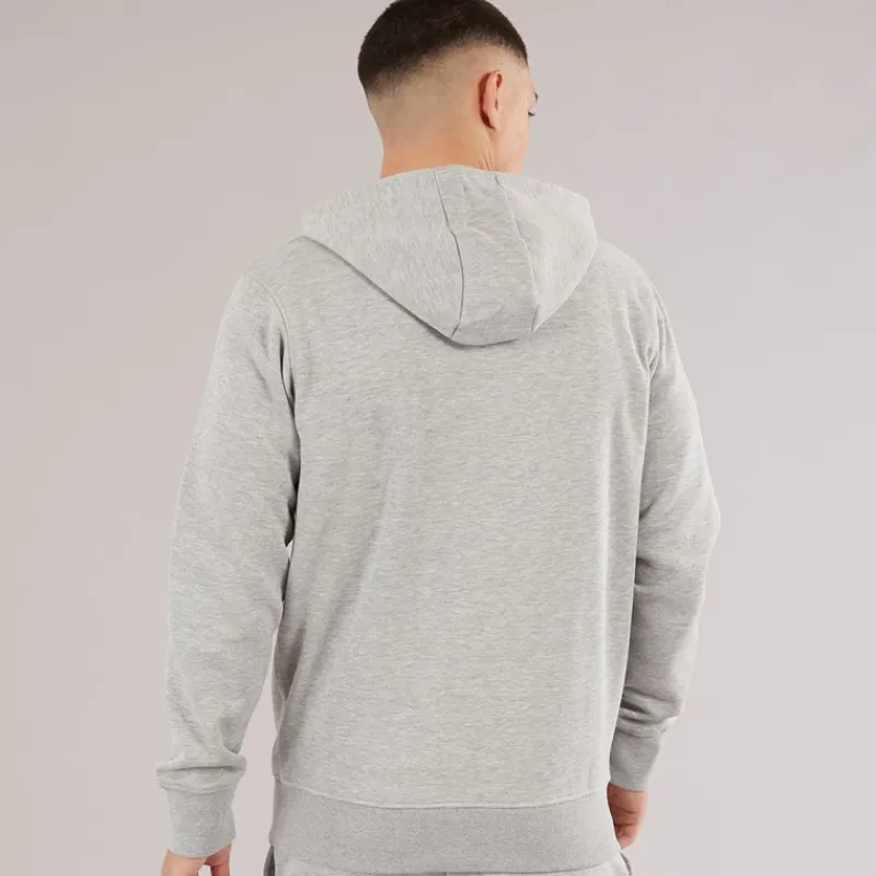 Best Herre Giffone Hættetrøje Light Grey Marl Træning|T-Shirts Og Undertrøjer