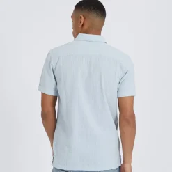 Best Herre Gilles Skjorter med korte ærmer Babyblå T-Shirts, Poloer Og Skjorter·Skjorter
