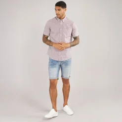 Herre Gingham Kortærmet Skjorte Scarlett T-Shirts, Poloer Og Skjorter·Skjorter