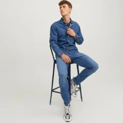 Clearance Herre Glenn Original SQ 223 Noos Jeans Blue Denim Jeans Og Bukser·Slim Jeans|Jeans Og Bukser·Jeans